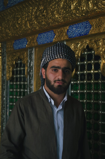 Derwish at a takiye in Ruvia, where Qaddiriya Sufis use movement and song to achieve a state of ecstatic worship.